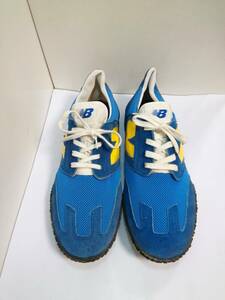 NEW　BALANCE「#375　SUPERCOMP」ブルー/イエロー　ロードレーシングシューズ　1980年代生産　日本製オリジナル　us8.5M(men