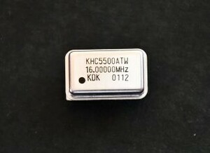 九州電通（KDK）の水晶発振器「16MHz（型名 KHG5500ATW）」5個　未使用品⑧