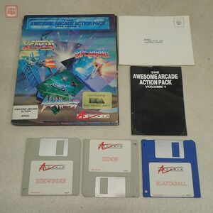 AMIGA 3.5インチFD THE AWESOME ARCADE ACTION PACK VOLUME 1 箱説付 サイドワインダー/ゼノン/ブラスタボール【PP