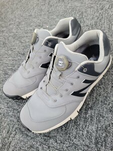 123710。new balance ニューバランス ゴルフシューズ メンズ 27センチ BoA グレー MGB574GN