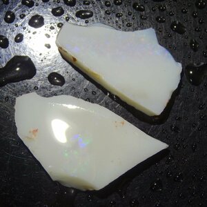 【遊色石板シリーズ】天然オパール 2pc おまとめ 約20ct 【クーパペディ産】品番:2401062