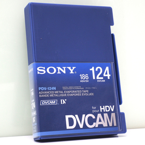 1本 SONY PDV-124N スタンダード DVCAM テープ 124分 業務用テープ 未使用 ソニー 186 HDV / DV 124 DVCAM