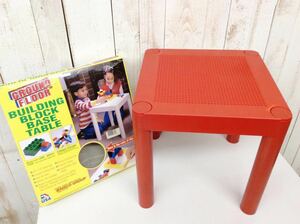 【 BUILDING BLOCK BASE TABLE 】 ブロック ベーステーブル MADE IN USA 385mm×385mm×380mm 中古品 LEGO レゴ DUPLO デュプロ