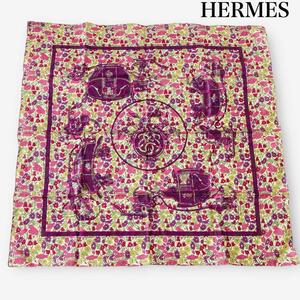 HERMES(エルメス)/リバティ（LIBERTY）コラボアイテム　ハンカチ　　デザイン　レディース 【中古】小物　巻物　ラップ　タナローン