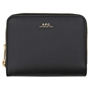 アーペーセー A.P.C. PXAWV F63029 LZZ BLACK APC 二つ折り財布 コンパクトウォレット ブラック レディース メンズ ユニセックス 