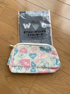 未使用 WC ダブルシー オリジナル クマタンポーチ NYLON JAPAN 7月号 特別付録 通常版 クマたんポーチ 若槻千夏 ダブルシー本