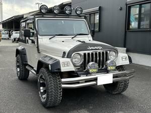 動画有！売り切り！H14年 Jeep TJ ラングラー スポーツ 幌新品！TJ40S 4WD AT エンジン好調！佐賀福岡