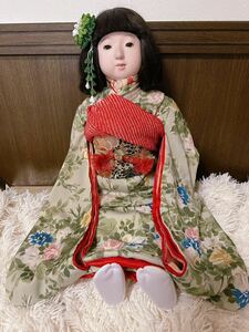 光龍斎　市松人形　とても大きな子です　しっかりした顔立ちの美人さんです　二代目光龍斎