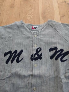 美品 M&M CUSTOM PERFORMANCE ベースボール シャツ Baseball Shirt サイズL