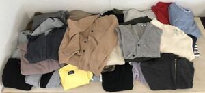 レディース トップス まとめ 41枚 カーディガン ニット 古着 POLO ポロ champion チャンピオン M L UNIQLO ZARA ザラ nico and murua E16S