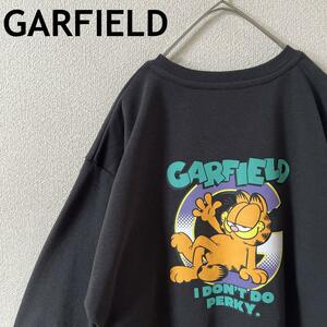 I3 GARFIELD スウェットトレーナー　アメカジ　Lレディース　黒