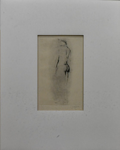 宮城県出身の彫刻家の貴重な版画です。線がきれいで可愛くオシャレです！　ドライポイント　佐藤忠良　「１０人の女たち作品集　」７/６０