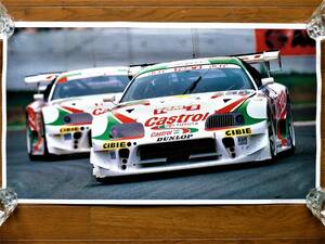 ポスター　1998年JGTC　トヨタスープラ　カストロールトムス ＃36 関谷正徳/N・ファンタナ ＃37 鈴木利男/K・バート 未使用