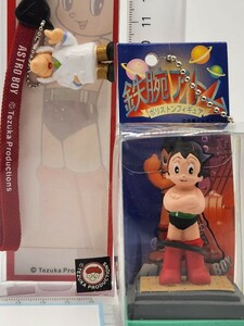 鉄腕アトム ポリストンフィギュア&お茶の水博士 キーホルダー ストラップ[24c6検Astro Boy手塚治虫 コレクション リボンの騎士