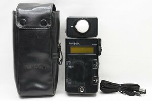 【アルプスカメラ】ジャンク品 MINOLTA ミノルタ FLASH METER III 露出計 ケース付 230427o