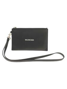 BALENCIAGA◆セカンドバッグ/牛革/BLK/659783 1090/キャッシュポーチ