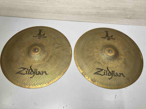 現状品 Zildjian ジルジャン L80 LOW VOLUME シンバル 直径約33cm HIHATセット