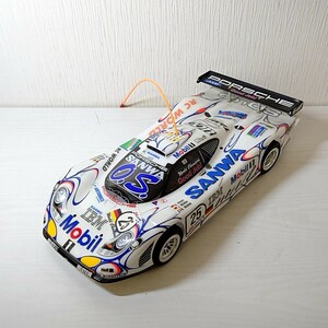 ネ20【100】1円～ タミヤ 1/10 RC ラジコン ポルシェ 911GT1 98ルマン ボディ シャーシ スーパーストックRZモーター ジャンク