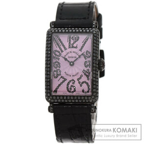 FRANCK MULLER フランクミュラー 902QZD ロングアイランド BLACK MAGIC 400本限定 腕時計 K18ホワイトゴールド 革 レディース 中古