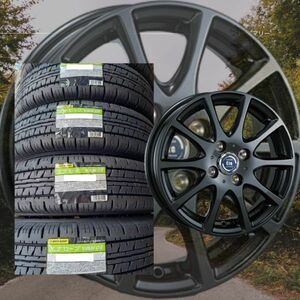 【2023年製】ダンロップ エナセーブ　VAN01 145/80R12 80/78+TIRADO ETA 4本総額 45000円 タイヤ+アルミホイール 車検対応 JWL-T規格