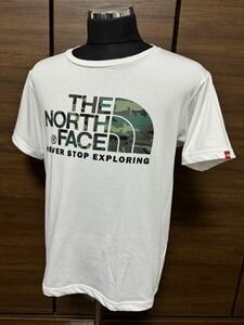 THE NORTH FACE(ザ・ノースフェイス） S/S CAMOUFLAGE LOGO TEE（カモフラージュロゴティー） NT31622 ホワイト L 人気シリーズ！GOLDWIN