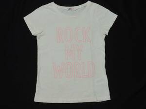 ♪H&MのROCK MY WORLDプリント半袖Tシャツ☆１４６～１５２センチ☆ 