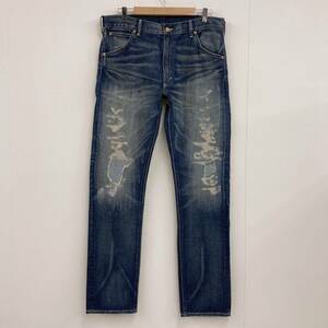 RRL クラッシュ ダメージ加工 デニムパンツ W33 DoubleRL RALPH LAUREN ダブルアールエル ラルフローレン ジーンズ ジーパン 4010138