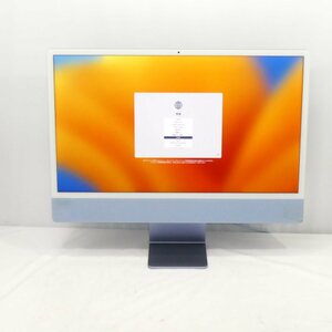 1円～ 【ジャンク】Apple iMac 24インチ M1 2021 MJV93J/A Apple M1 0GHz/8GB/SSD256GB/Mac OS Ventura【同梱不可】