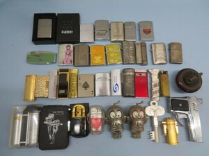 35個セット★Zippo/Yves Saint-Laurent オイルライター ガスライター ジッポ イヴサンローラン 喫煙具 大量 ジャンク USED 93418★！！