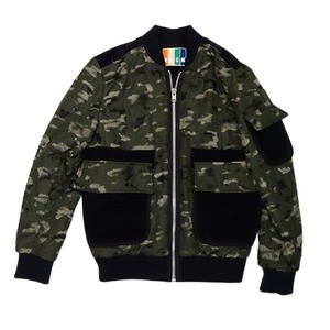 MSGM エムエスジーエム MA-1 迷彩 サイズ44 ジャンバー メンズ ファッション 【中古】