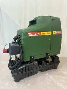 4h26必見! 中古品 makita マキタ MAC600 オイルレス エアコンプレッサ 簡易動作済み 電動工具 100V 750W