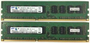 【2GB×2枚セット】SAMSUNG PC3-10600E 計4GB 1R×8 or 2R×8 中古メモリ サーバー用 DDR3 ECC 動作保証【送料無料】