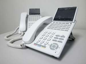 ■【☆21年製造☆】　NEC UNIVERGE DT900Series　24ボタンSIPマルチライン電話機　【ITK-24CG-1D(WH)TEL】　2台　(3)■