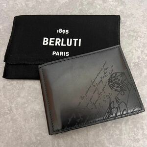 ★新品★ BERLUTI ベルルッティ フィギュア スクリットレザー ウォレット ホールマーク 二つ折り財布 マネークリップ Berluti