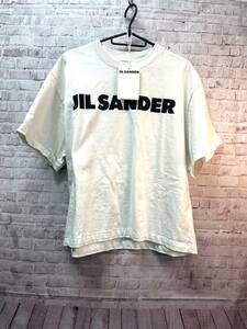 【良品】JIL SANDER ジルサンダー　23AW J02GC0001 ロゴ入り オーバーサイズ 半袖 Tシャツ S ホワイト イタリア製 ユニセックス