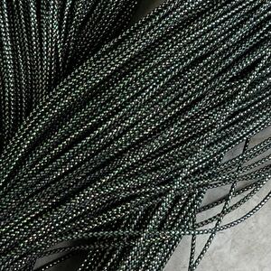 ■2mmアクリル丸紐 ホログラム糸入り黒 200m巻 編み物 手芸 ■