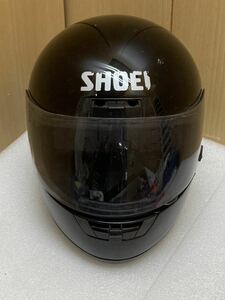 YK2240 SHOEI ショウエイ　フルフェイス ヘルメット X-8 57～58ｃｍ　ブラック　サイズM 現状品　0412