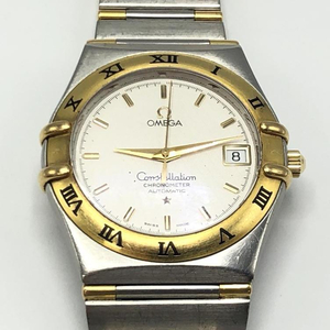 【中古】OMEGA コンステレーション クロノメーター 腕時計 シルバーカラー ゴールドカラー オメガ[240010394375]