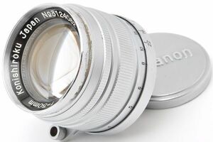 Hexanon 50mm F1.9 ヘキサノン 小西六 Konishiroku Lマウント L39 キャップ 日本製 JAPAN ライカ Leica ライツ Leitz 50/1.9 5 19