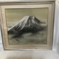 脇畑香月 『富士』   落款在   絹本   日本画   肉筆   絵画  額装