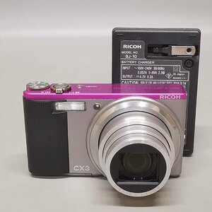 動作品 RICOH CX3 リコー コンパクトデジタルカメラ バッテリー 充電器付 Z5610