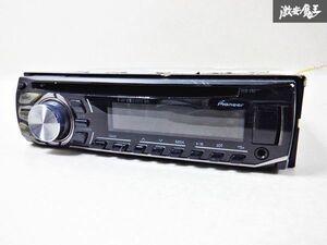 保証付 carrozzeria カロッツェリア CD デッキ プレーヤー レシーバー DEH-490 1DIN AUX IPod カーオーディオ 棚D3