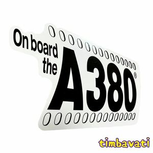 新品　エアバスA380 航空機 ステッカー B134