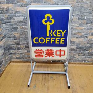 ★☆k084-1 KEY COFFEE 営業中 看板 電光看板 自立看板 喫茶店 広告看板 電光板 カフェ 店舗 飲食店 業務用 ☆★