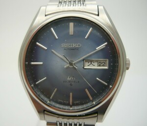 1000円スタート 腕時計 SEIKO セイコー LM ロードマチック 5606-8051 自動巻 AT 23石 デイデイト ブルー文字盤 記念刻印有 WHO B10019