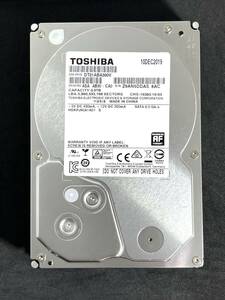 【送料無料】 ★ 3TB ★　TOSHIBA / DT01ABA300V 【使用時間： 3503 ｈ】　2019年製　良品　3.5インチ 内蔵 HDD　SATA　AVコマンド対応　