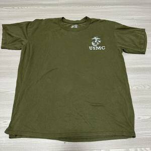 沖縄 米軍放出品 USMC MARINE DUKE ミリタリー 半袖 Tシャツ オシャレ ファッション 古着 ビンテージ XLARGE (管理番号G156)