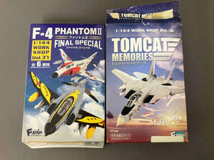 ジャンク プラモデル トムキャットシリーズ、ファントムIIシリーズ サンダウナーズ第302飛行隊ブラック 2点セット