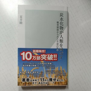 炭水化物が人類を滅ぼす 糖質制限からみた生命の科学 夏井睦 光文社 ダイエット 低炭水化物 ローカーボ 食事参考書 減量 中古 美品 