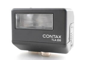 【ほぼ未使用 保障付 動作確認済】 Contax TLA200 BLACK Shoe Mount Flash For G1 G2 コンタックス ストロボ フラッシュ #Q6503